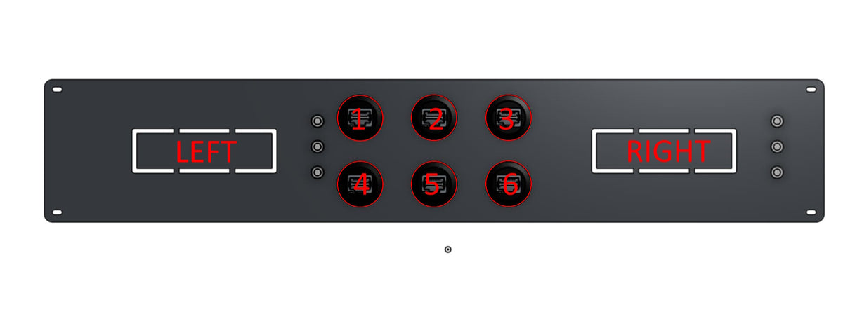 1U Dual NUC Rack Mount I/O Panel