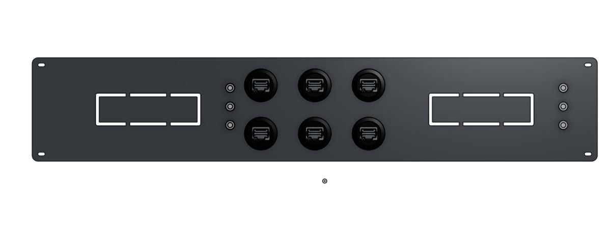 1U Dual NUC Rack Mount I/O Panel