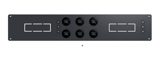 1U Dual NUC Rack Mount I/O Panel