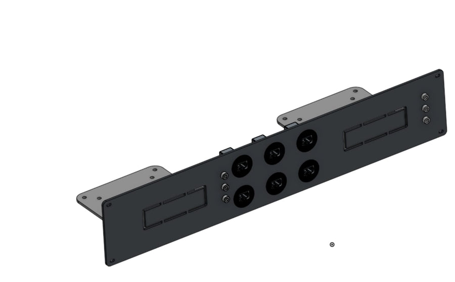 1U Dual NUC Rack Mount I/O Panel