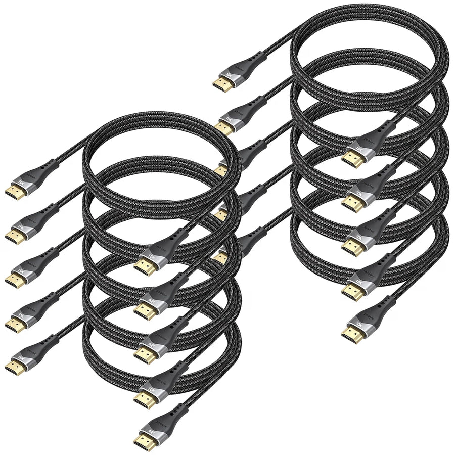HDMI Cable 10-Pack 4K, HDMI 2.1