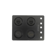 Rack mounted connector ports