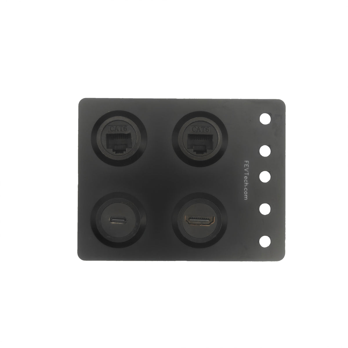 Rack mounted connector ports