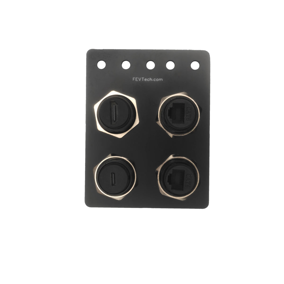 Rack mounted connector ports