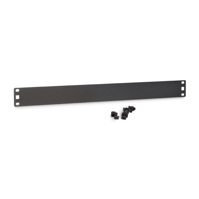 Kendall Howard 1901-1-101-01 — Cold Roll Steel (CRS) Panel, Front 19.000" L x 1.750" W x 0.600" H (482.60mm x 44.45mm x 15.24mm) Black