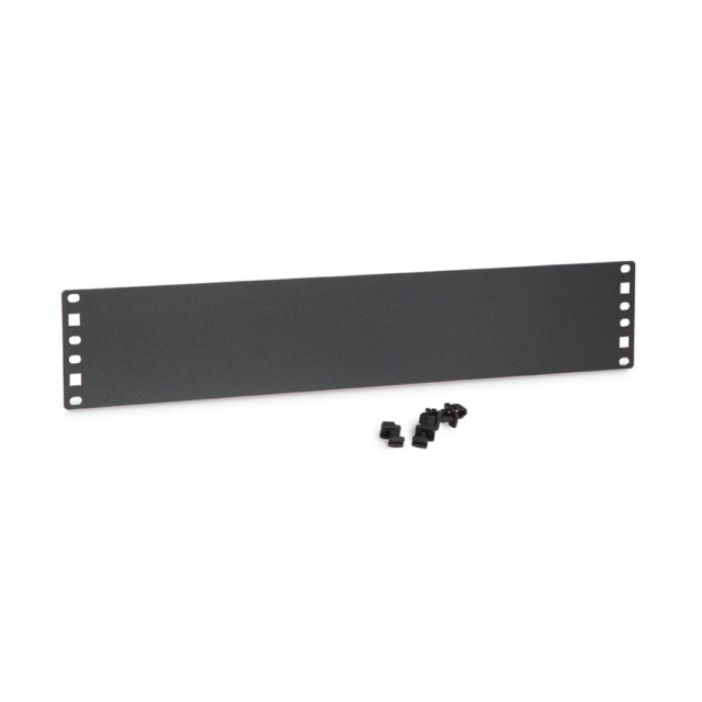Kendall Howard 1901-1-101-02 — Cold Roll Steel (CRS) Panel, Front 19.000" L x 3.470" W x 0.600" H (482.60mm x 88.14mm x 15.24mm) Black