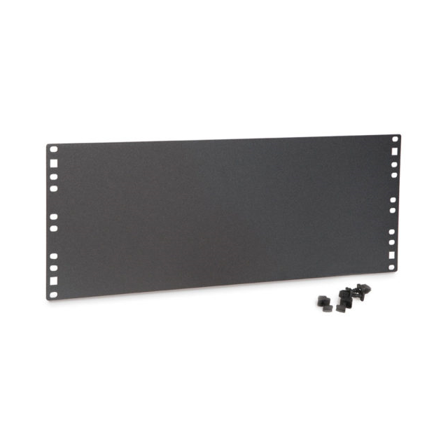 Kendall Howard 1901-1-101-04 — Cold Roll Steel (CRS) Panel, Front 19.000" L x 6.970" W x 0.600" H (482.60mm x 177.04mm x 15.24mm) Black