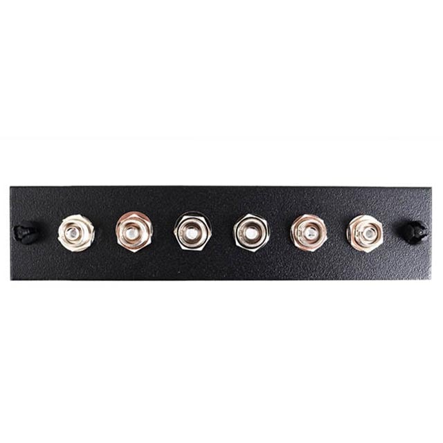Fiber Instrument Sales F1-FC6BKAPCUL — Metal, Aluminum Adapter Panel 5.100" L x 1.130" W (129.54mm x 28.70mm) Black