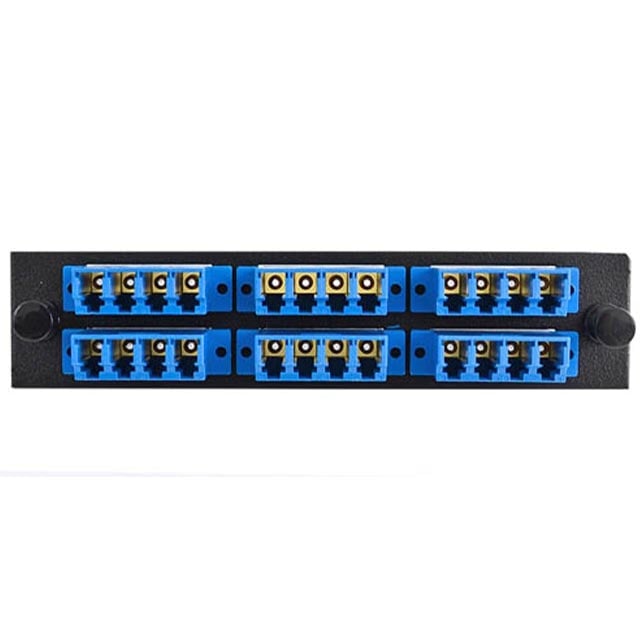 Fiber Instrument Sales F1-LC24BLKSUL — Metal, Aluminum Adapter Panel 5.100" L x 1.130" W (129.54mm x 28.70mm) Black
