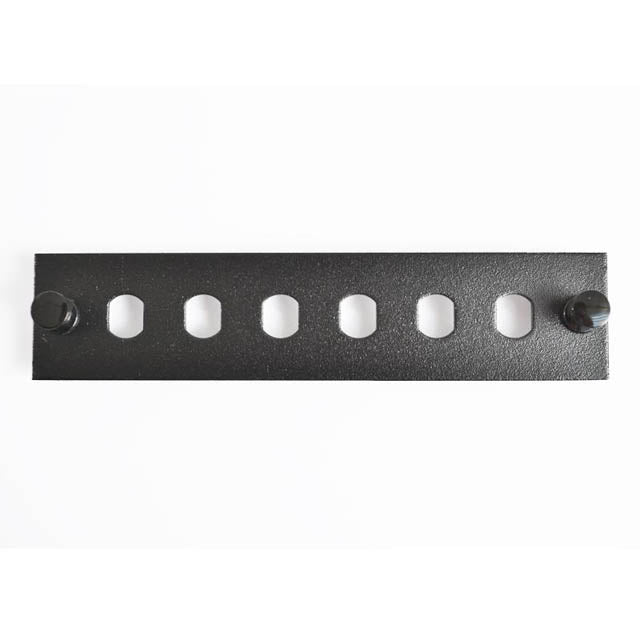 Fiber Instrument Sales F1-ST6UBK — Metal, Aluminum Adapter Panel 5.100" L x 1.130" W (129.54mm x 28.70mm) Black