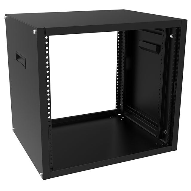 Hammond Manufacturing RCHS1902831BK1 — Metal, Steel Table Top Rack Cabinet Enclosed, Bottom, Sides, Top 31.500" L x 21.000" W x 30.000" H (800.10mm x 533.40mm x 762.00mm) Black