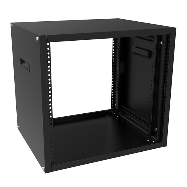 Hammond Manufacturing RCHV1902224BK1 — Metal, Steel Table Top Rack Cabinet Enclosed, Bottom, Sides, Top 24.500" L x 21.000" W x 24.750" H (622.30mm x 533.40mm x 628.65mm) Black